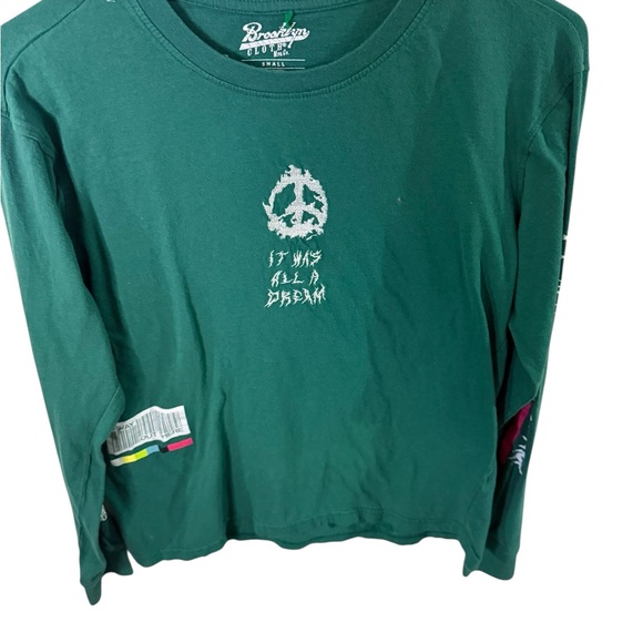 Brooklyn Cloth Tops - Brooklyn Cloth Forest Green Graphic Long Sleeve